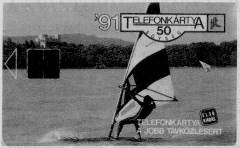 Az 1991-ben, elszr a Balatonnl felszerelt
krtys telefonllomsok els kiads krtyja